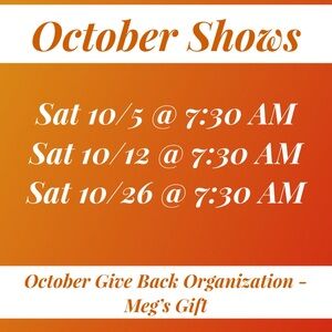 $5-$7 shows in October!! Like this post to be notified 🎉